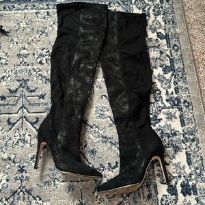 Guess Suede Over the Knee Boots